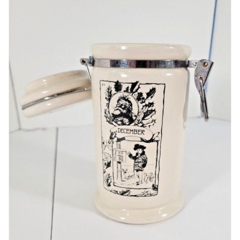 California Pantry Classic‎ Ceramics December 2003 Canister Tight Seal Lid 7.5"